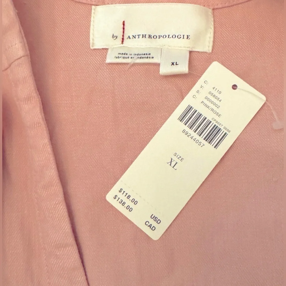 NWT Size XL - By Anthropologie Tie-Front Tank - Picture 13 of 15